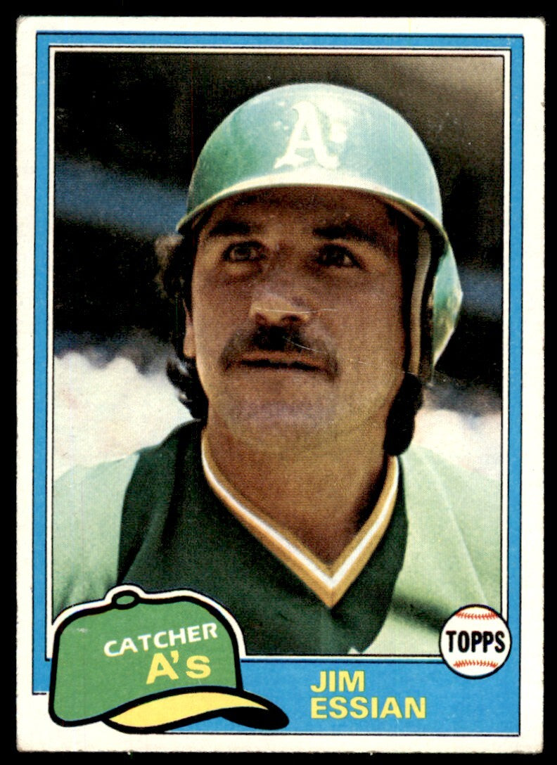 1981 Topps Jim Essian . Oakland Athletics #178