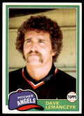 1981 Topps Baseball Dave Lemanczyk . California Angels #391