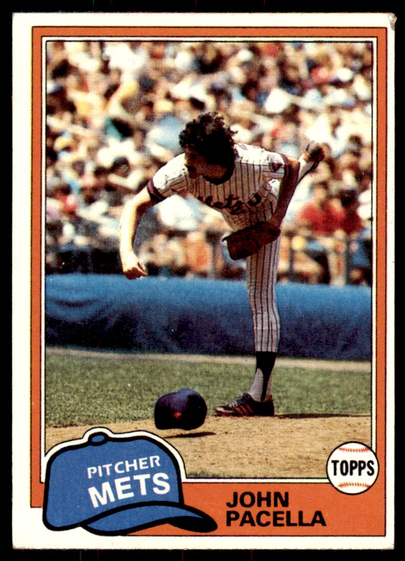 1981 Topps John Pacella Rookie . New York Mets #414