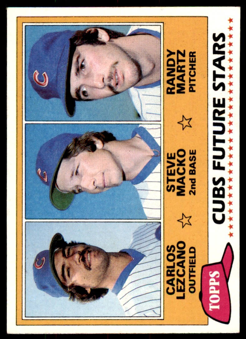 1981 Topps Cubs Future Stars - Carlos Lezcano/Steve Macko/Randy Martz Rookie .