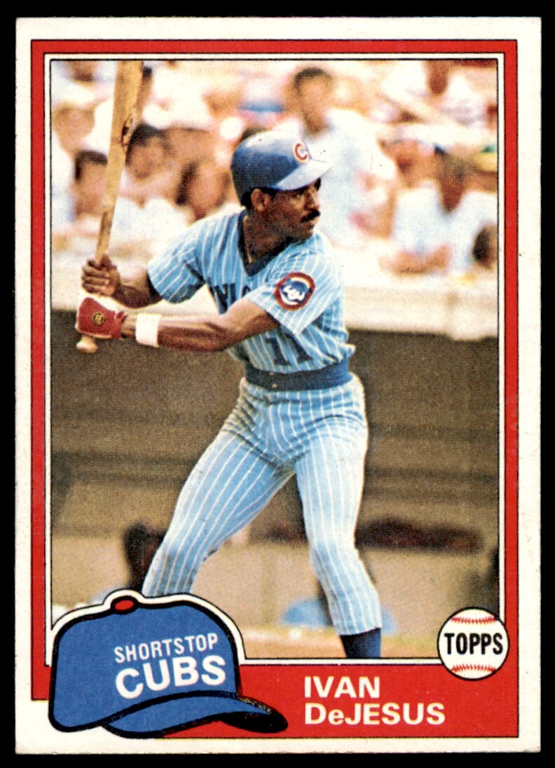 1981 Topps Ivan DeJesus . Chicago Cubs #54