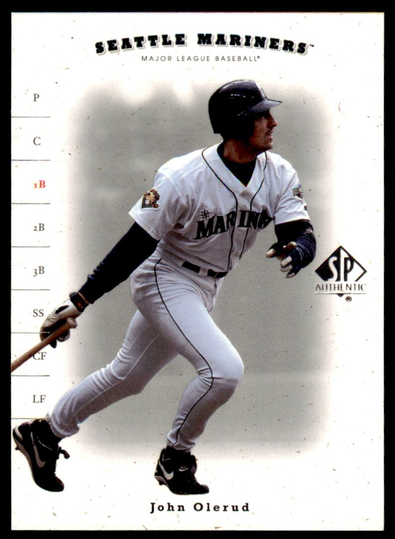 2001 Upper Deck SP Authentic John Olerud . Seattle Mariners #186