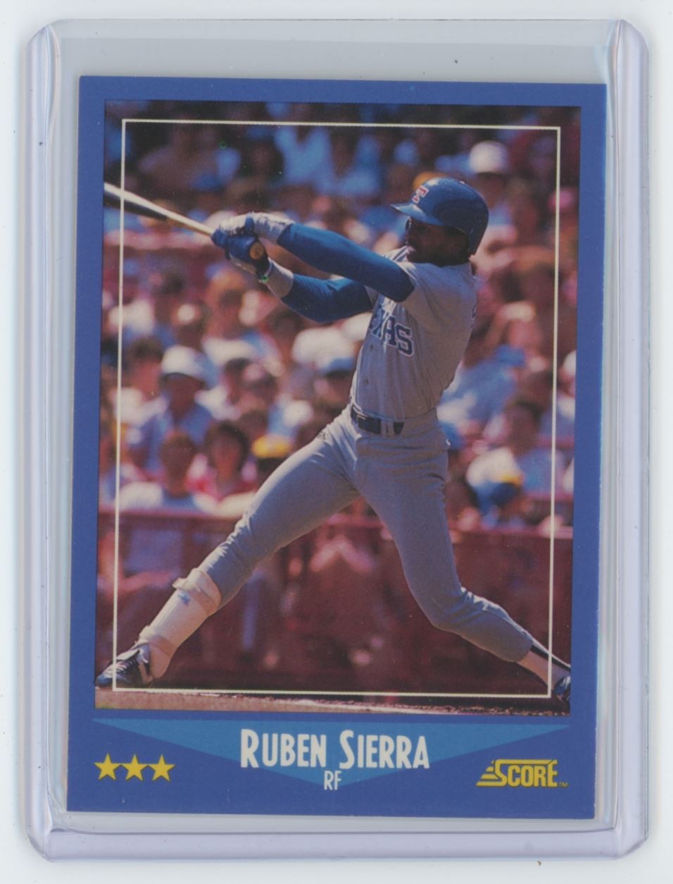 1988 Score Ruben Sierra . Texas Rangers #113