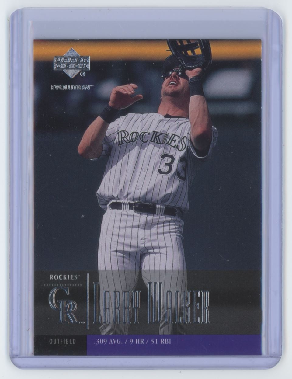 2001 Upper Deck Evolution Larry Walker . Colorado Rockies #89