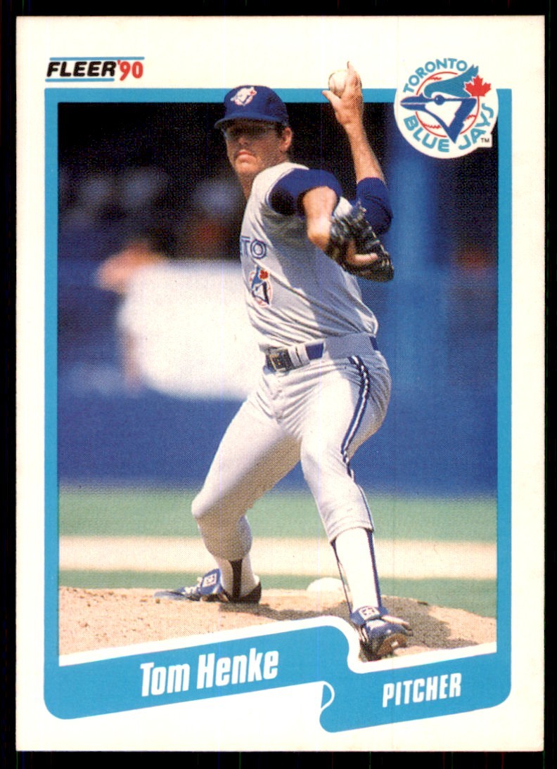1990 Fleer Tom Henke Baseball Cards #84
