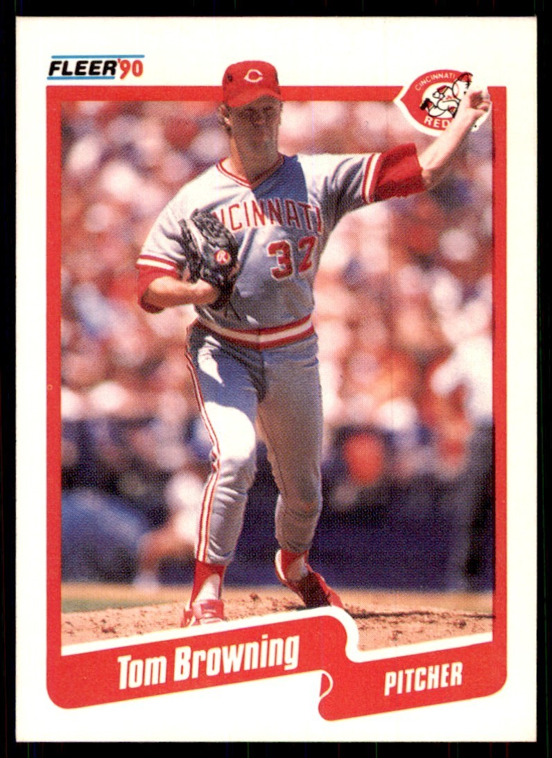 1990 Fleer Tom Browning Baseball Cards #415