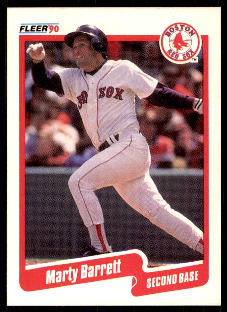 1990 Fleer Marty Barrett Baseball Cards #266