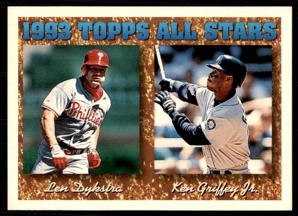 1994 Topps Ken Griffey Jr/Len Dykstra Baseball Cards #388