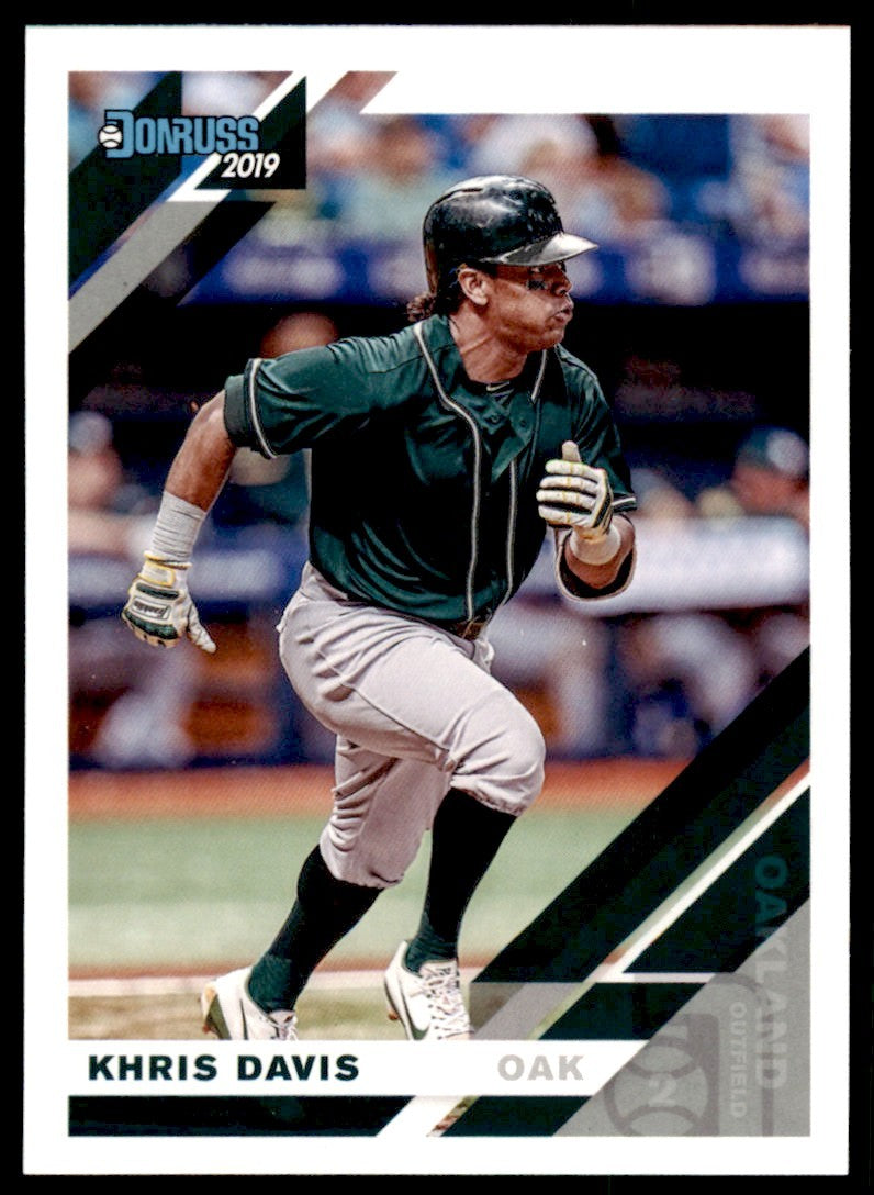 2019 Donruss Khris Davis . Oakland Athletics #169