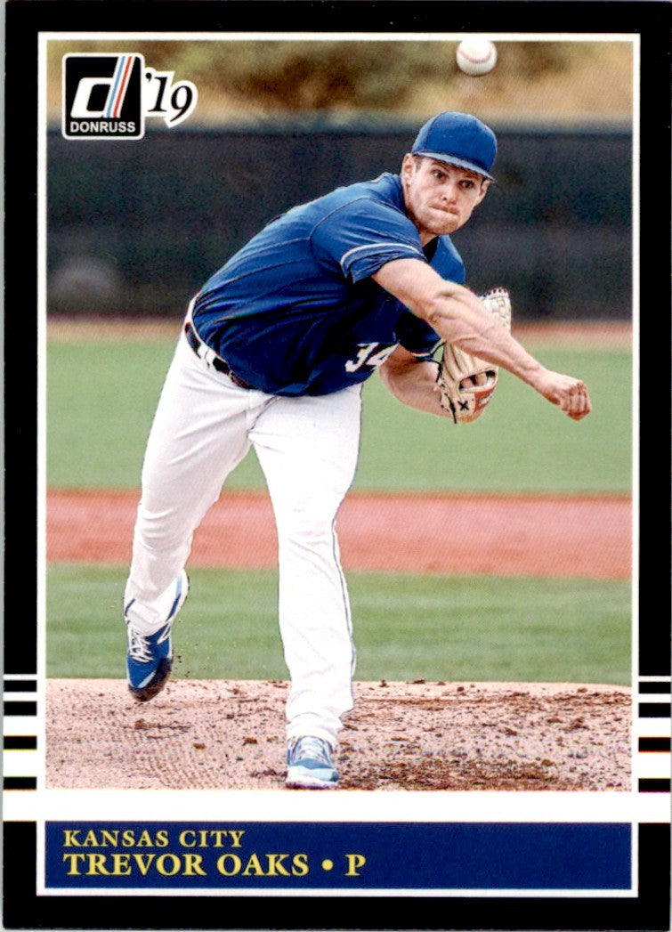 2019 Donruss Baseball Trevor Oaks . Kansas City Royals #204