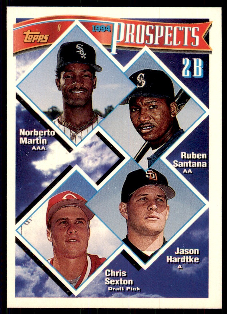 1994 Topps Norberto Martin/Ruben Santana/Jason Hardtke/Chris Sexton Baseball