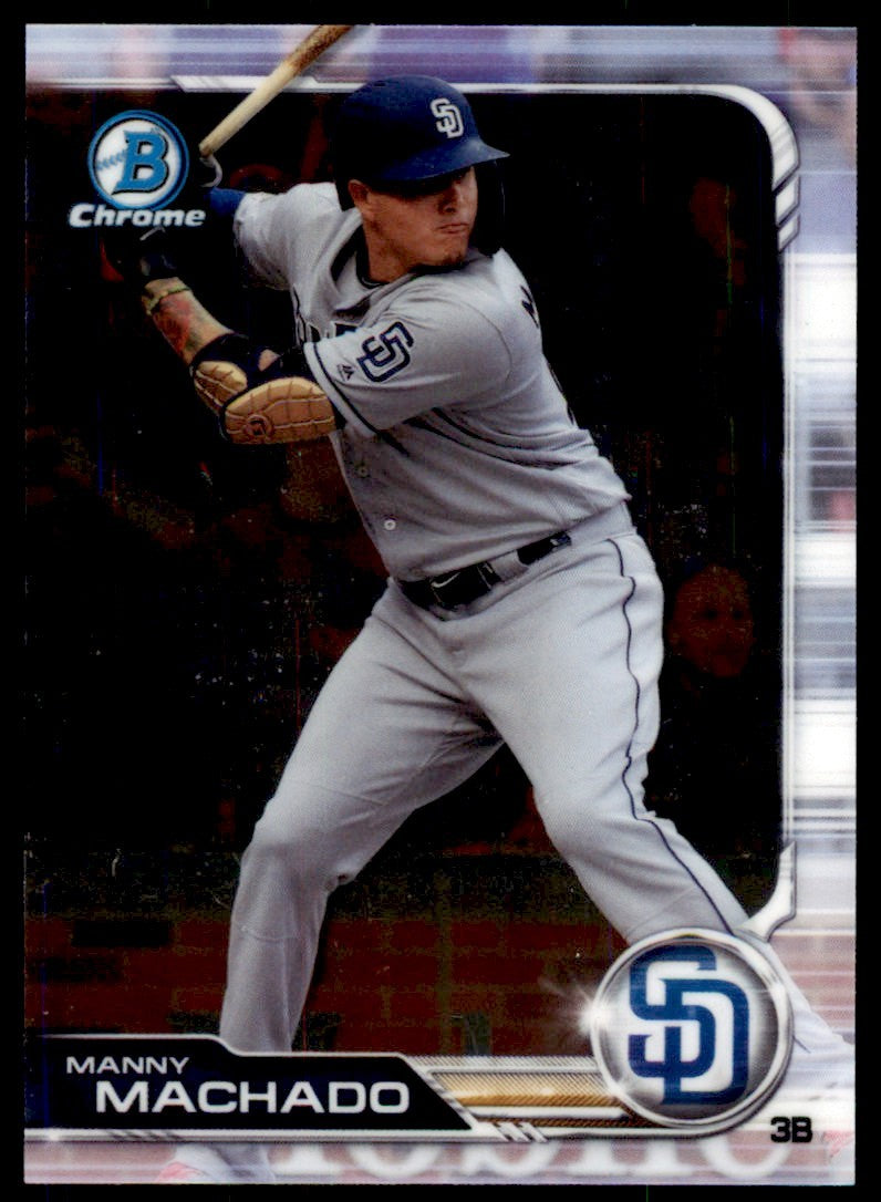 2019 Bowman Chrome Manny Machado . San Diego Padres #31