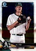 2018 Bowman Chrome A.J. Puk . Oakland Athletics #BCP142