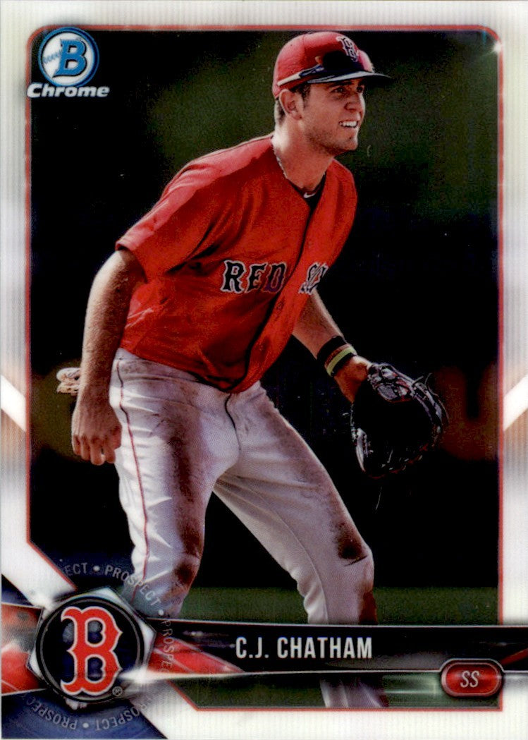 2018 Bowman Chrome Prospects C.J. Chatham . Boston Red Sox #BCP117