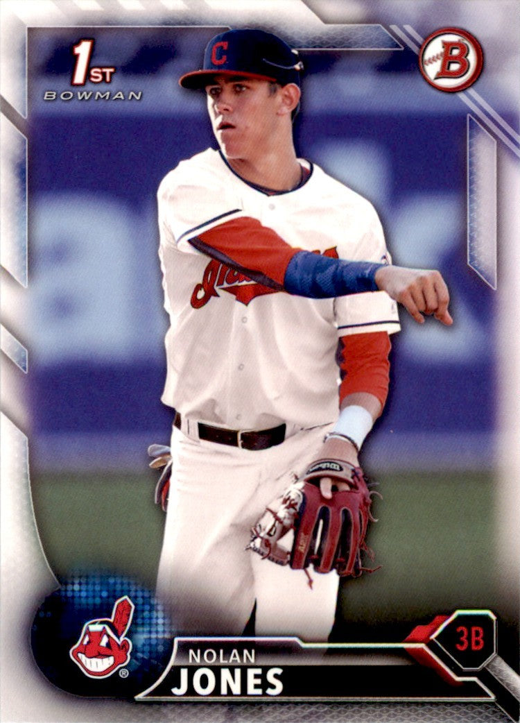 2016 Bowman Nolan Jones . Cleveland Indians #BD-32