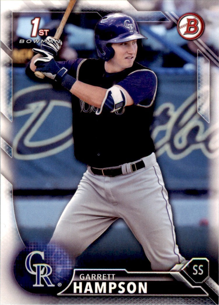 2016 Bowman Garrett Hampson . Colorado Rockies #BD-63