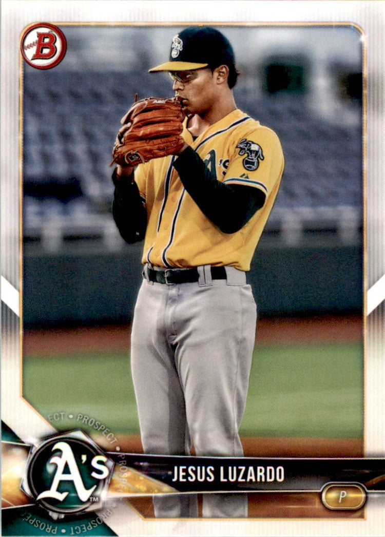 2018 Bowman Baseball Jesus Luzardo . Oakland Athletics #BP126
