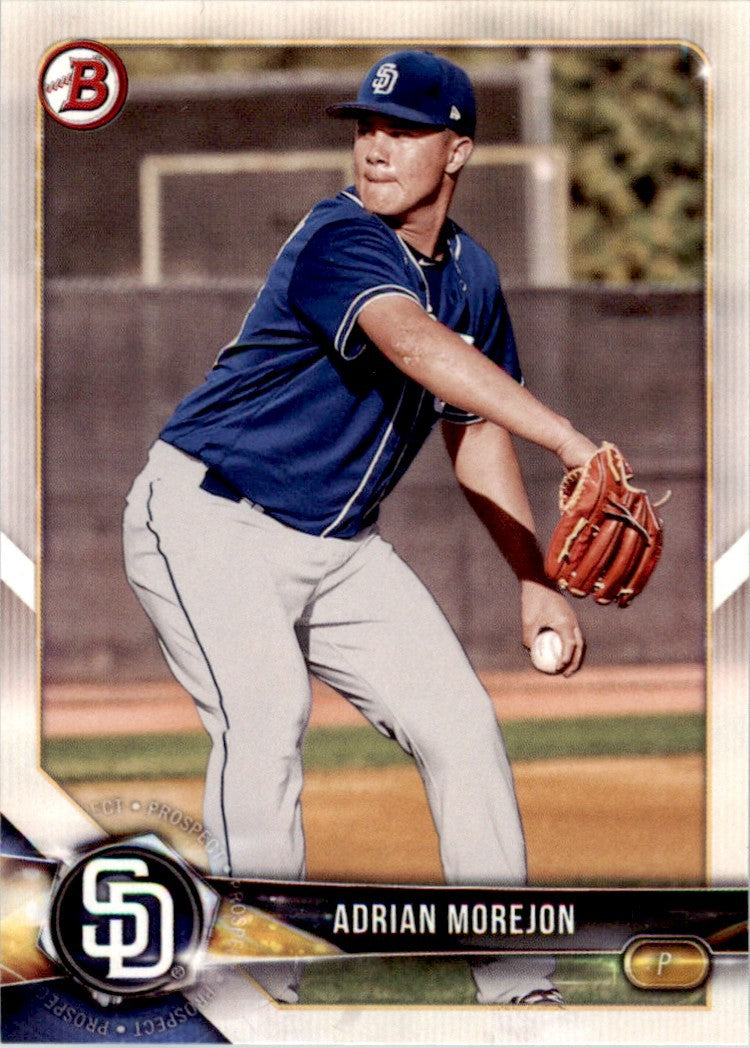 2018 Bowman Prospects Adrian Morejon . San Diego Padres #BP73