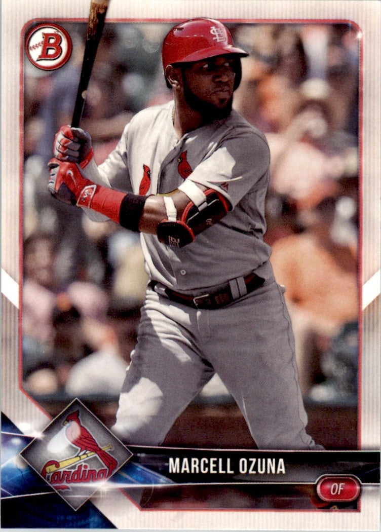 2018 Bowman Marcell Ozuna . St. Louis Cardinals #51