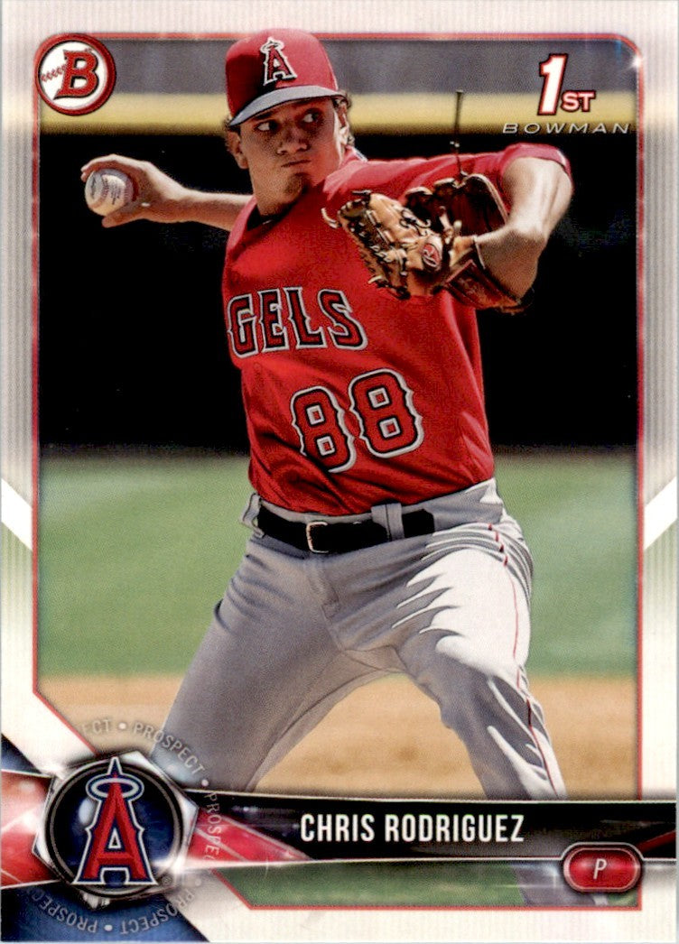 2018 Bowman Baseball Chris Rodriguez . Los Angeles Angels #BP108