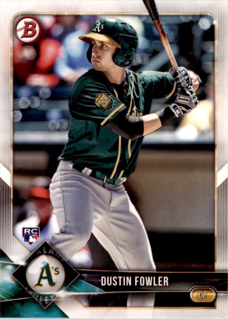 2018 Bowman Baseball Dustin Fowler Rookie . Oakland Athletics #36