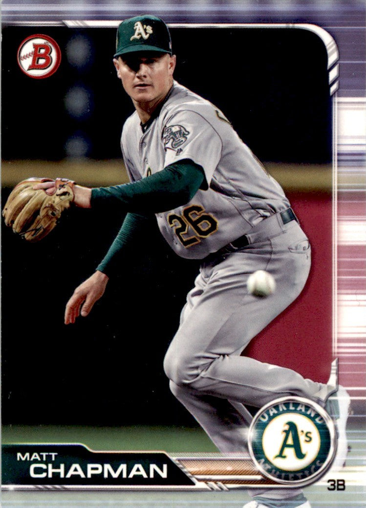 2019 Bowman Matt Chapman . Oakland Athletics #11