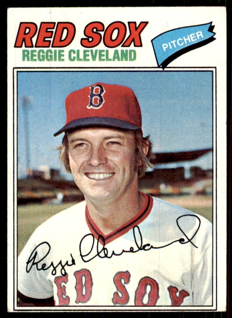 1977 Topps Reggie Cleveland Boston Red Sox Baseball Cards #613