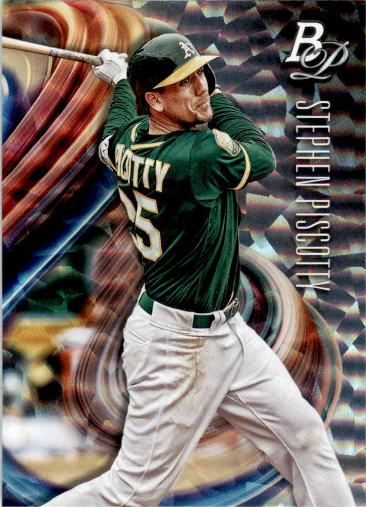 2018 Bowman Platinum Stephen Piscotty . Oakland Athletics #81