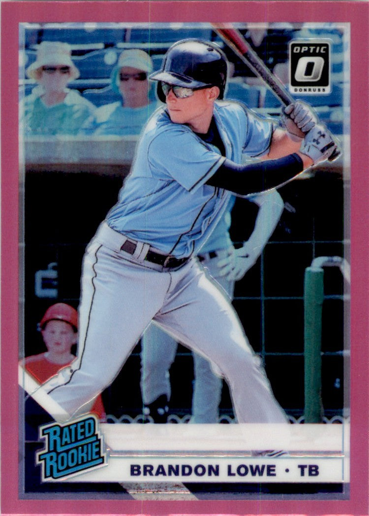 2019 Donruss Optic Brandon Lowe . Tampa Bay Rays #53