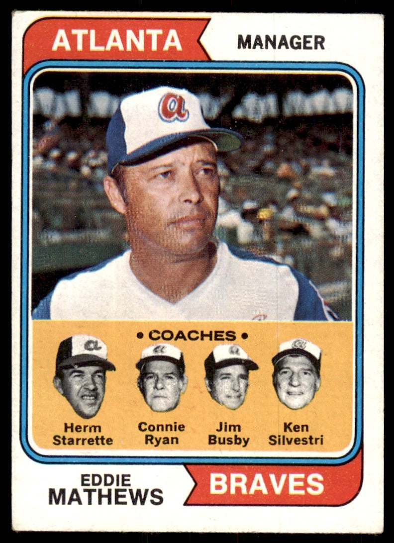 1974 Topps\ Eddie Mathews/Herm Starrette/Connie Ryan/Jim Busby/Ken Silvestri
