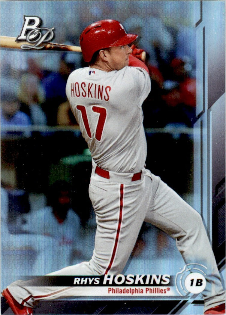 2019 Bowman Platinum Rhys Hoskins . Philadelphia Phillies #63