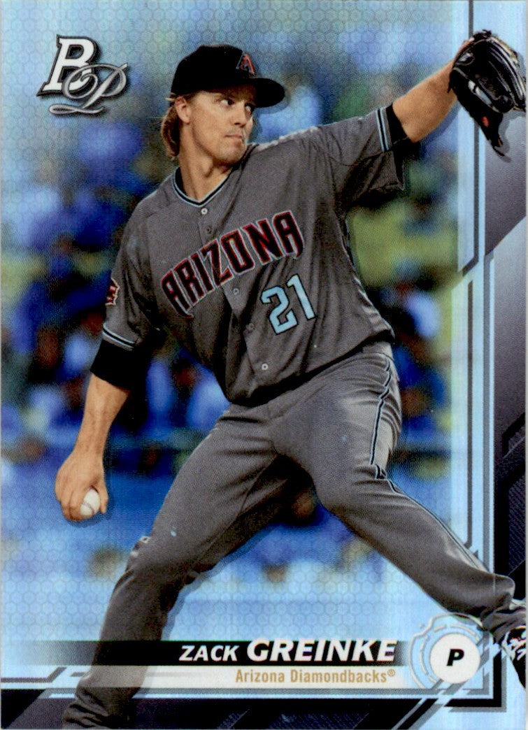 2019 Bowman Platinum Zack Greinke . Arizona Diamondbacks #32