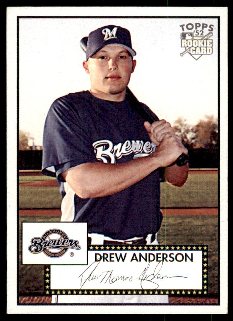 2007 Topps 1952 Rookie Edition Drew Anderson . Milwaukee Brewers #206