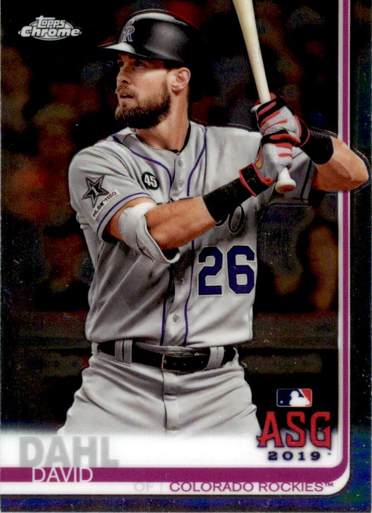 2019 Topps Chrome ASG David Dahl . Colorado Rockies #99