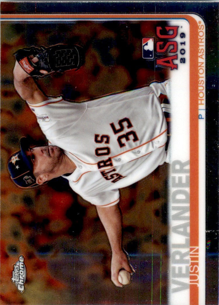 2019 Topps Chrome Justin Verlander . Houston Astros #85