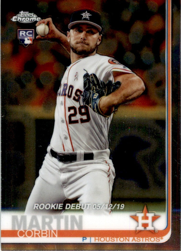 2019 Topps Chrome Baseball RC Corbin Martin . Houston Astros #60