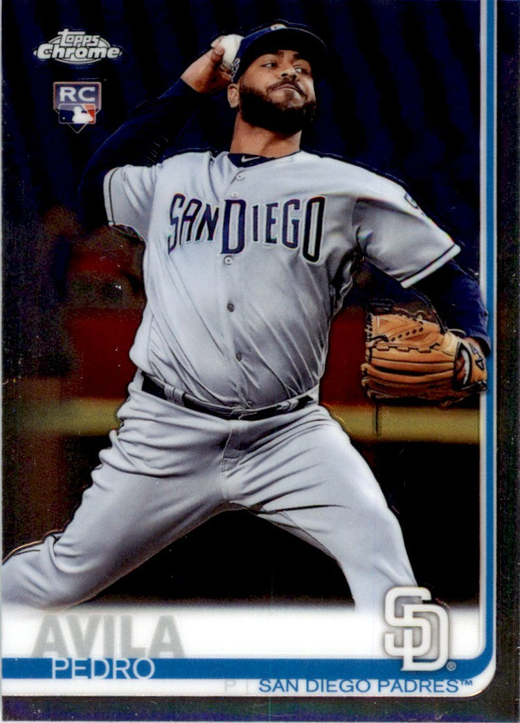 2019 Topps-Chrome Pedro Avila Rookie . San Diego Padres #24