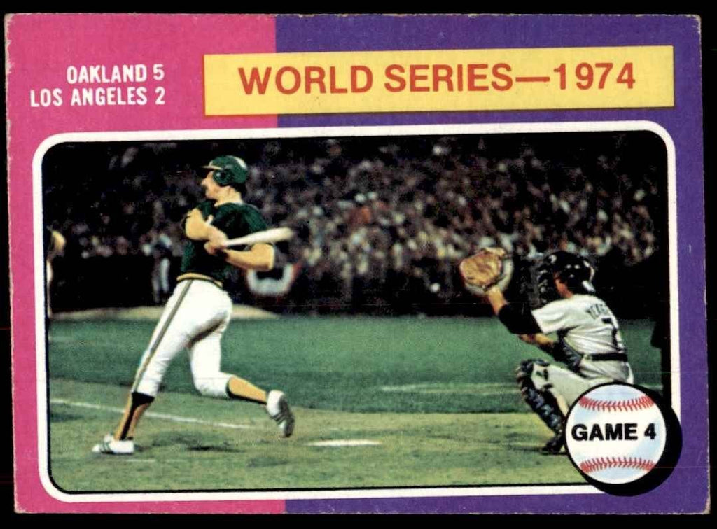 1975 Topps World Series Game 4 Baseball Card #464