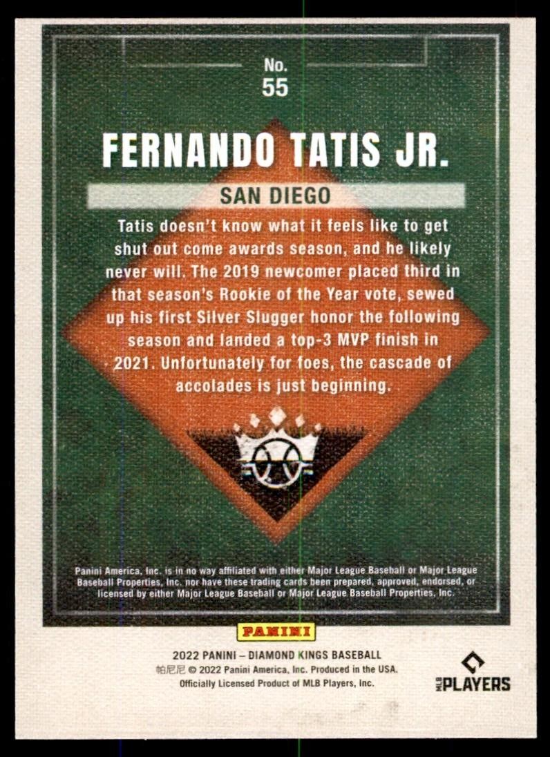 2022 Panini Diamond Kings Fernando Tatis Jr. Baseball Cards #55