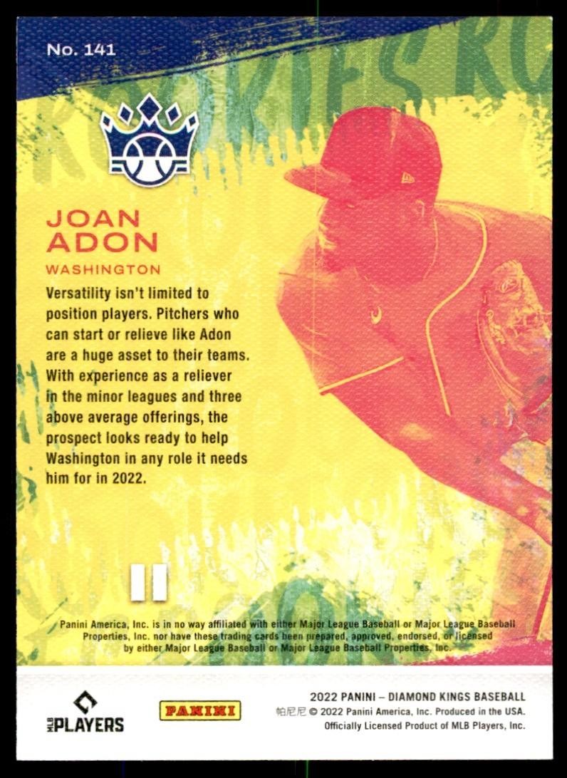 2022 Panini Diamond Kings Joan Adon Baseball Card #141