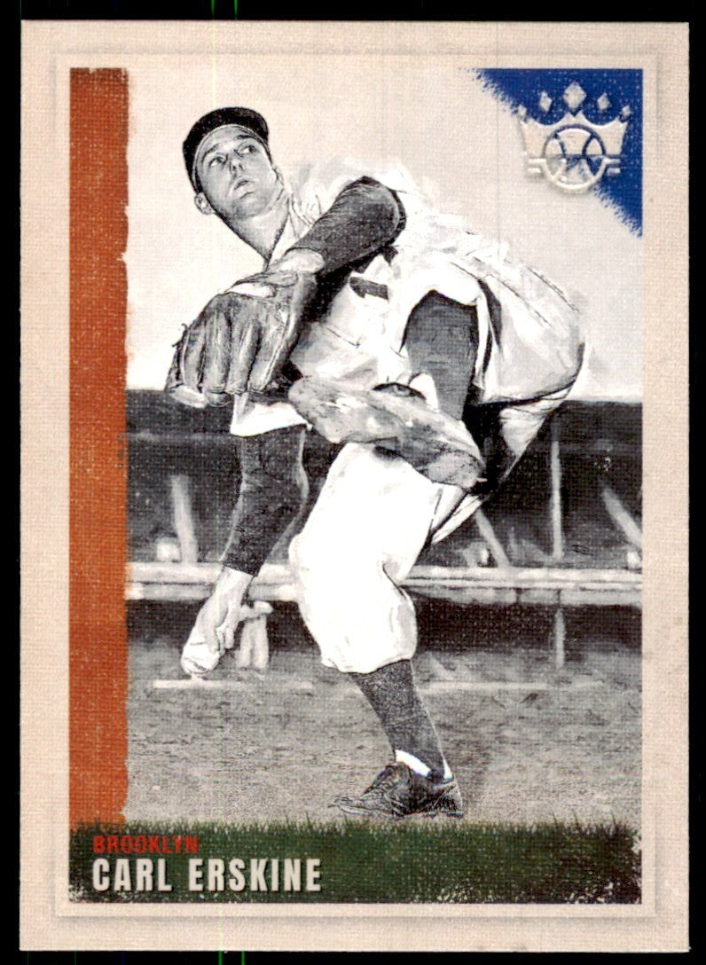 2022 Panini Diamond Kings. Carl Erskine Baseball Cards #14