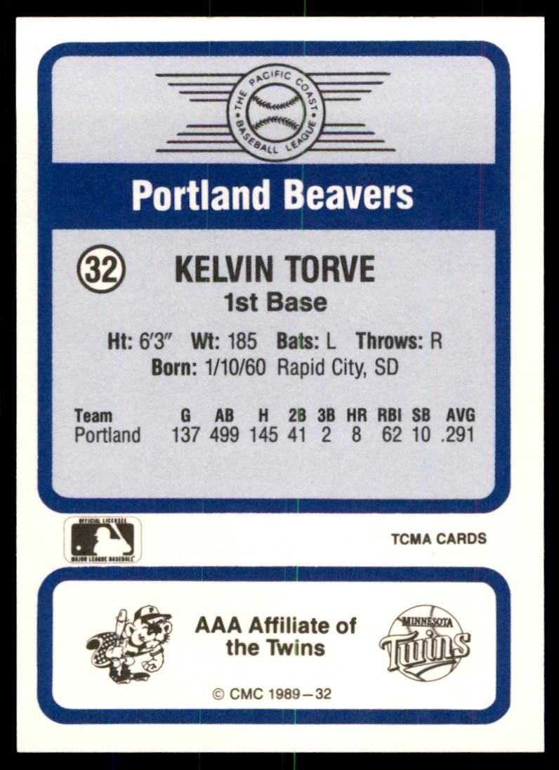 1989 TCMA All Stars Kelvin Torve Baseball Cards #32