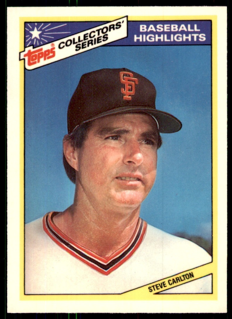 1987 Topps Collectors Series Steve Carlton Baseball Cards #1