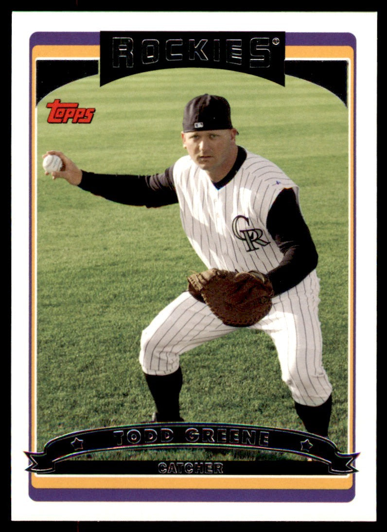 2006 Topps Todd Greene . Colorado Rockies #172