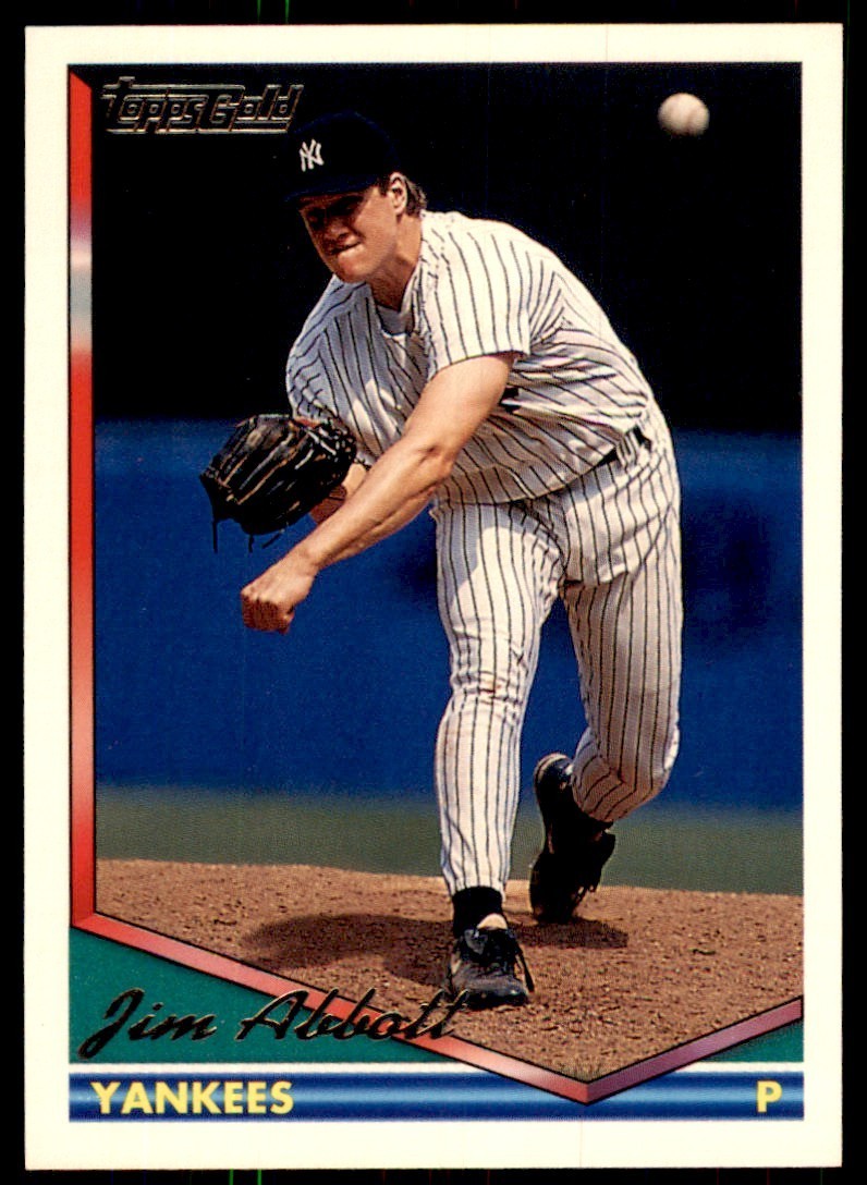 1994 Topps Gold Jim Abbott B Baseball Cards #350