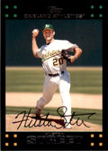 2007 Topps Huston Street . Oakland Athletics #124