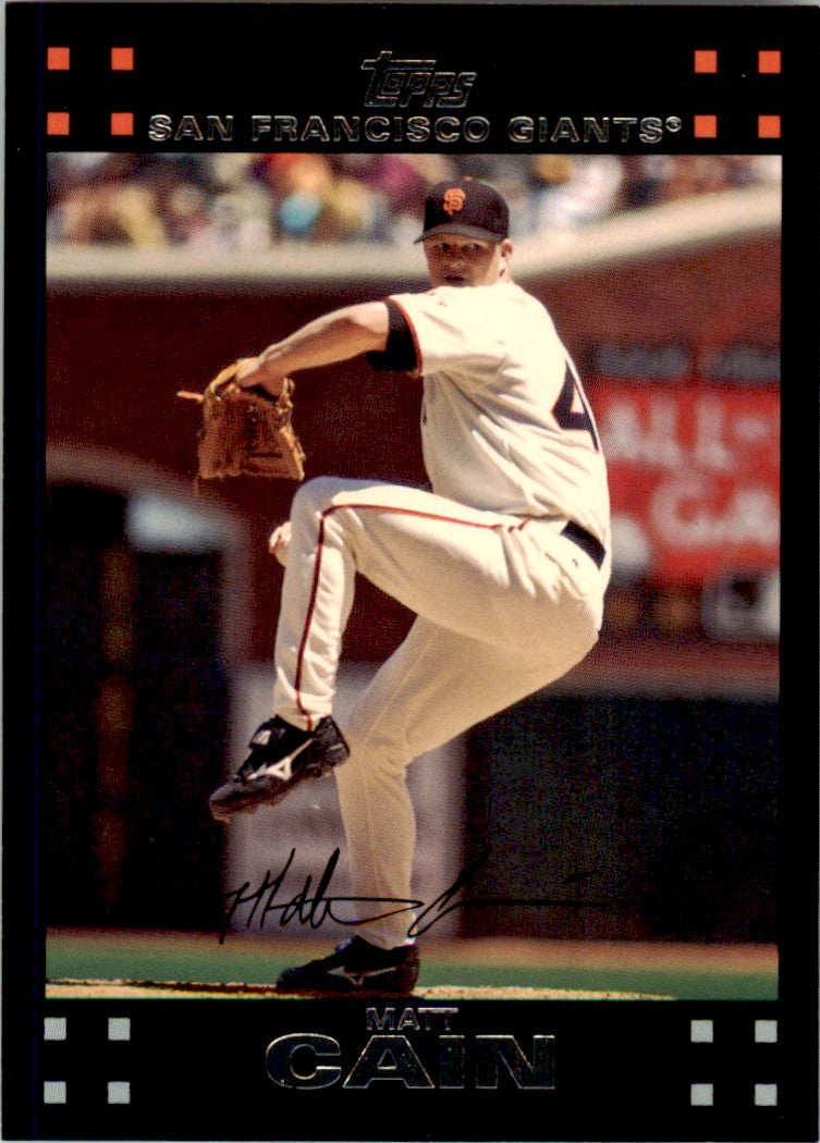 2007 Topps Matt Cain . San Francisco Giants #187