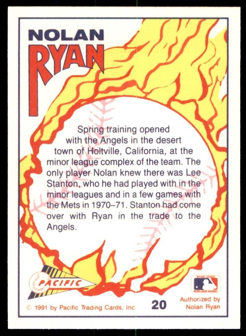 1991 Pacific Nolan Ryan Express Meeting New Friends Baseball Cards #20