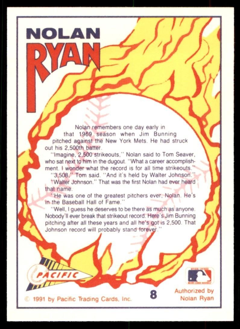 1991 Pacific Nolan Ryan Express Early in 1969 Baseball Cards #8