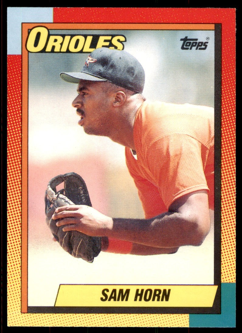 1990 Topps Traded Sam Horn Baltimore Orioles #42T
